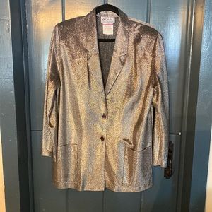 Silver lame jacket